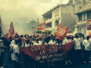 Les salariés de la SIB en tête du défilé 