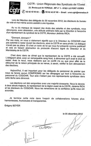 Election COGOHR 05 12 2012