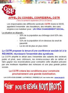 appel conseil confédéral cgtr 08 09 2012